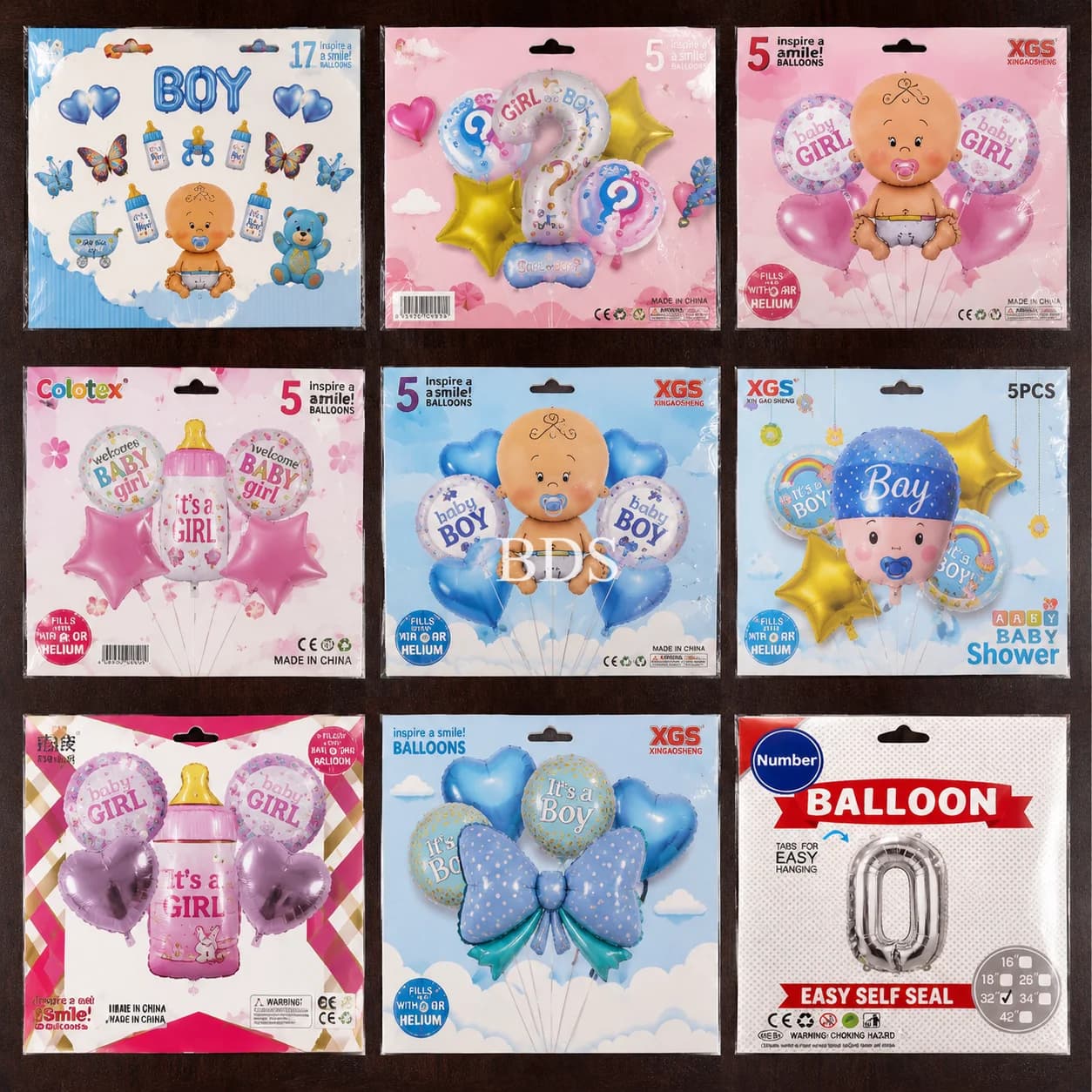 Baby Shower Theme Foil Balloon Kit