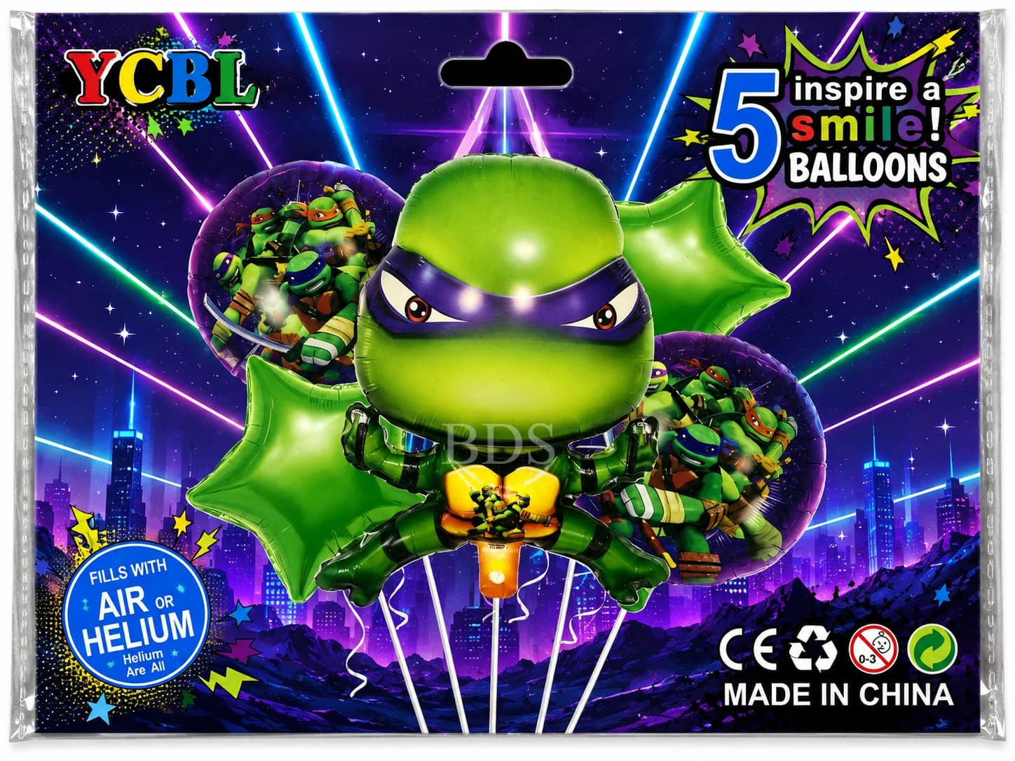 Teenage Mutant Ninja Turtles 5-Piece Foil Balloon Set