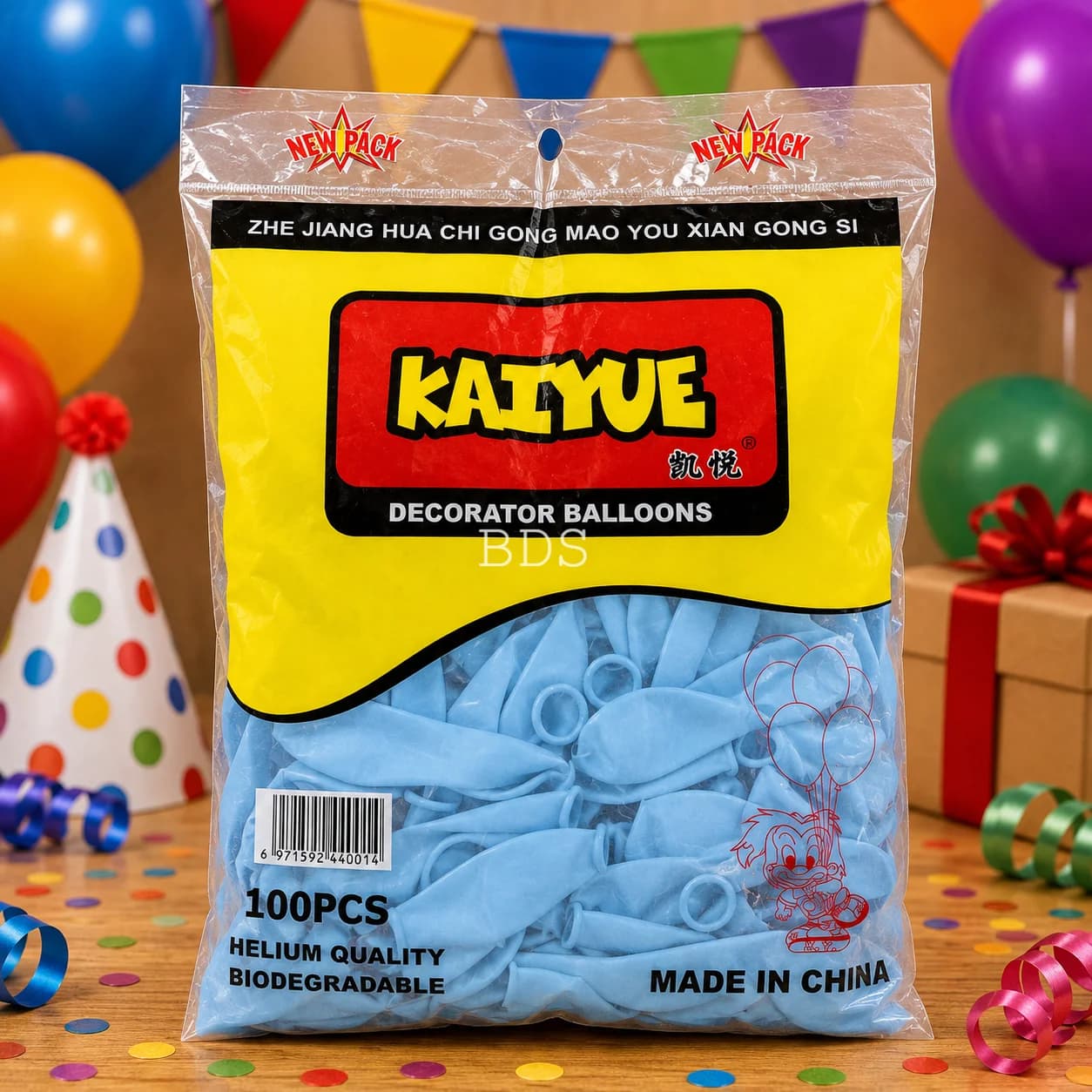 Kaiyue Light Blue Decorator Balloons (100 Pcs)