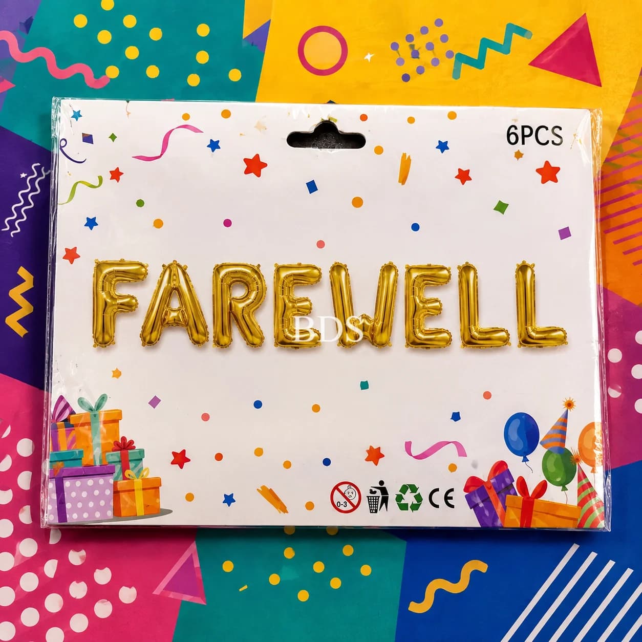 Golden Farewell Foil Balloon Letter Set