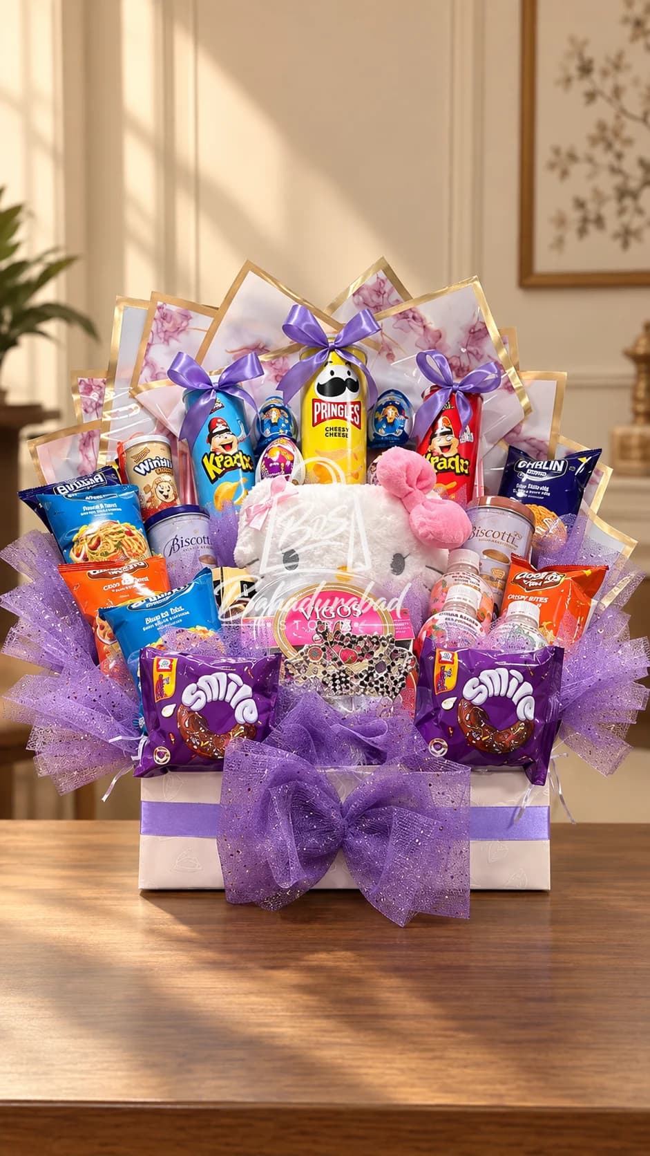 Deluxe Hello Kitty Snack & Chocolate Gift Bouquet
